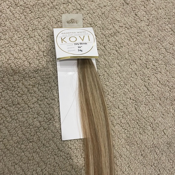KOVI 100% Human Hair Handtied Wefts - Dirty Blonde - Picture 7 of 8